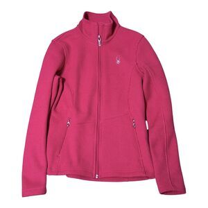 Spyder Core Sweater Jacket Full Zip Medium Wildberry Pink Fleece Lined Gorpcore